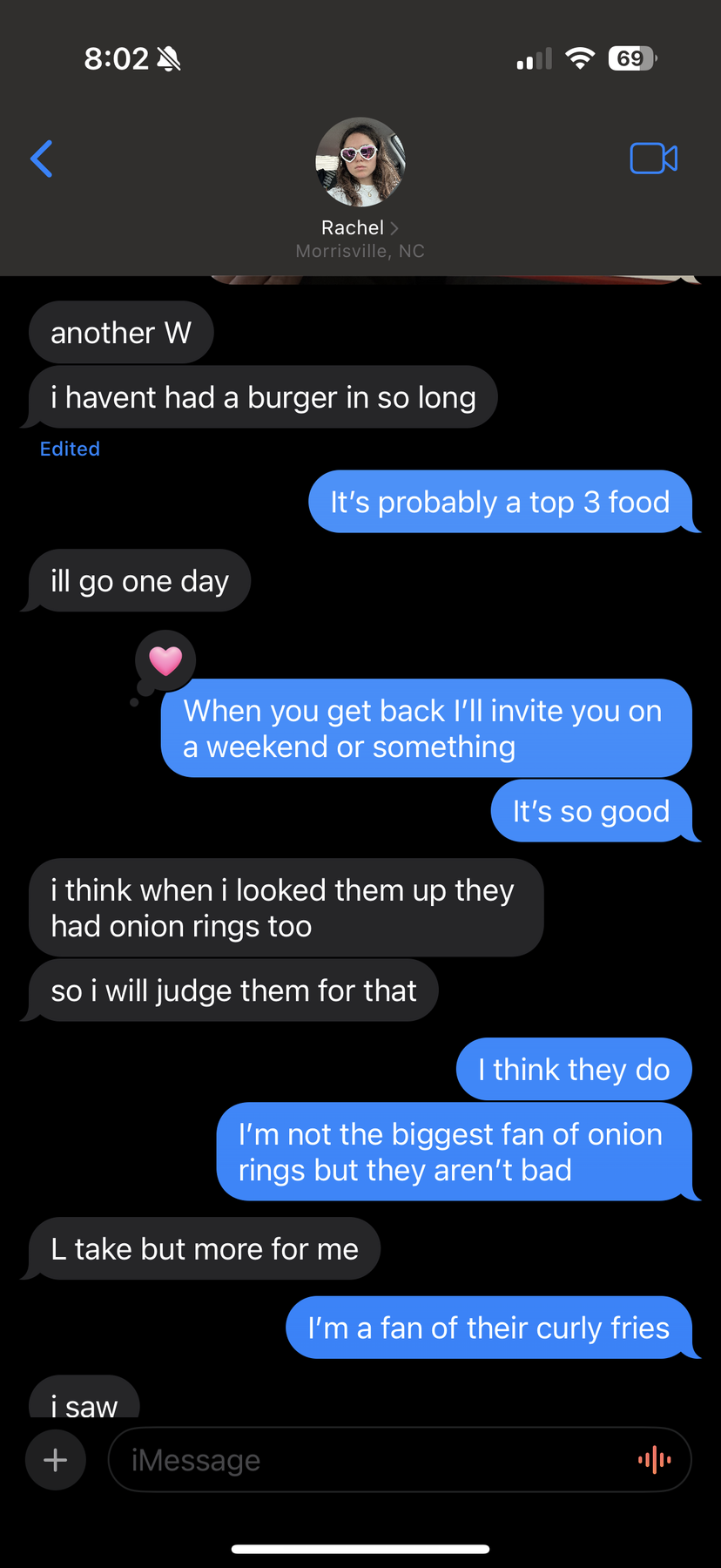 First date text