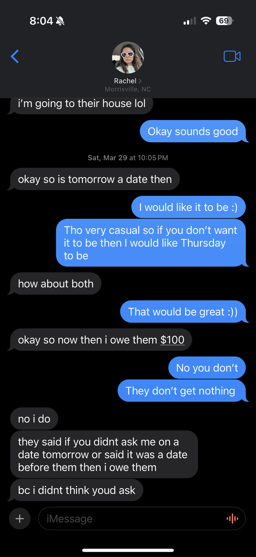 First date text continued